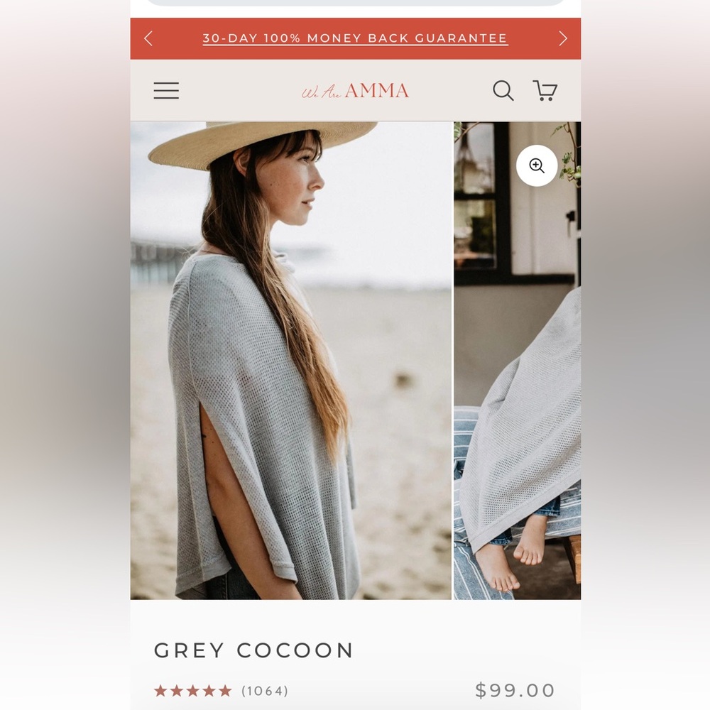 COPY - We Are Amma Cocoon Nursing Cover